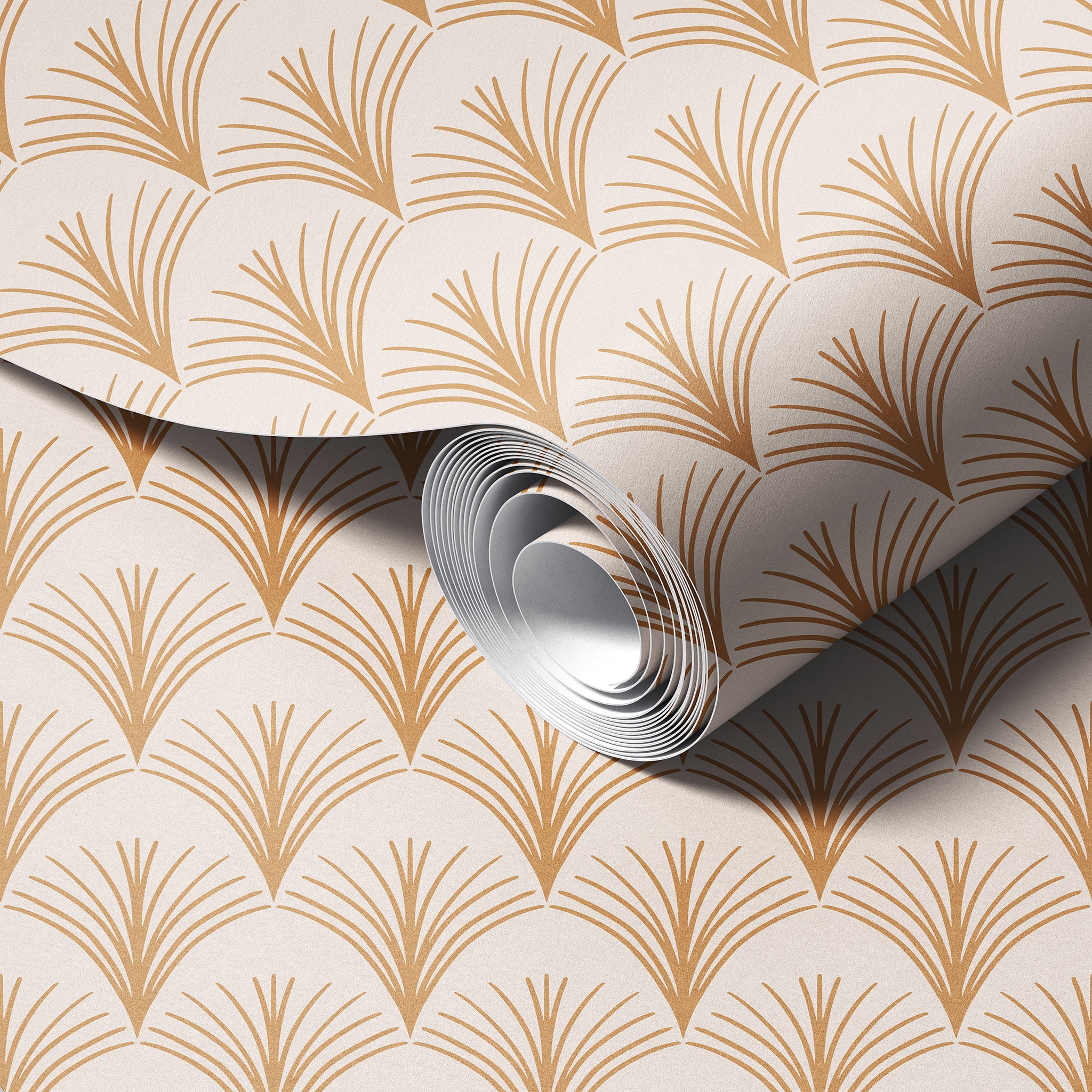 Art Deco Tassels peel and stick wallpaper room mockup